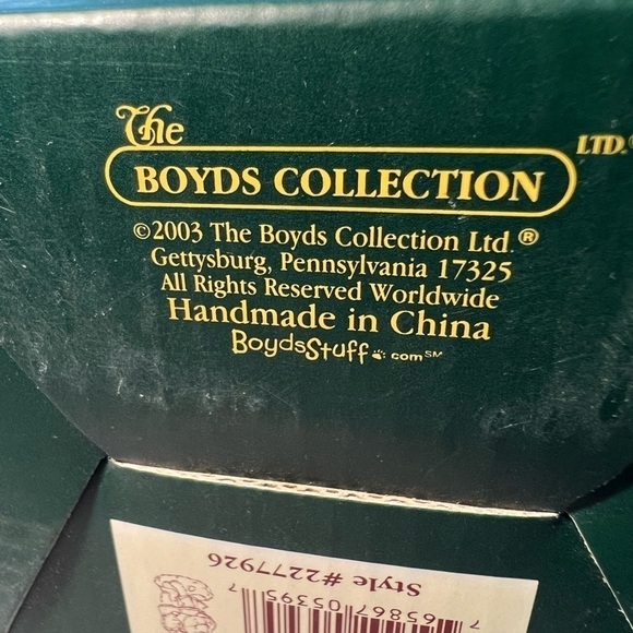 2003 Boyds Bear Bearstone Amy & Mark The Perfect Match Figurine 2277926 - Picture 10 of 11